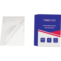 Δίφυλλα πλαστικοποίησης Metron 9,5x13,5cm 125mic 470.091779