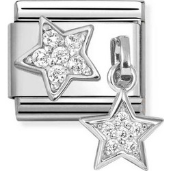 Link Nomination CZ Pave Stars 331817/16