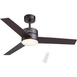 Izzy IZ-9031 Ανεμιστήρας Οροφής 132cm 65W με Φως & Τηλεχειριστήριο Καφέ