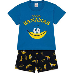 Βρεφική Πυτζάμα MINERVA για Αγόρι Bananas - 100% Αγνό Βαμβάκι