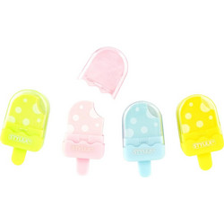 STYLEX ΓΟΜΑ ICE CREAM ΜΕ ΚΑΠΑΚΙ 59X30X15mm 4 ΧΡΩΜΑΤΑ