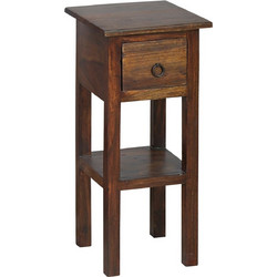 Woodwell Classic Βοηθητικό Τραπεζάκι Σαλονιού Τετράγωνο Ξύλινο Μ25xΠ25xΥ55cm ΕΣ391,2