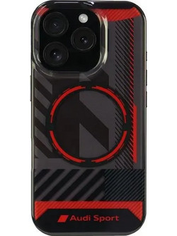 Audi IML Sport MagSafe iPhone 16 Pro 6.3 black/black hardcase AUS-IMLMIP16P-RSQ/D2-BK - (AUDI000195-0)