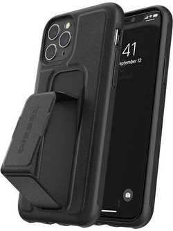 DIESEL Grip Case Leather Look iPhone12/12 Pro czarny/Black - (42534)