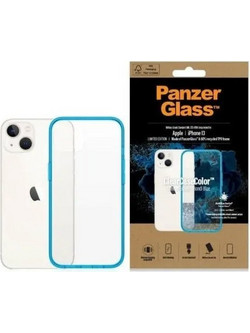 PanzerGlass ClearCase antibacterial case with Military Grade certificate for iPhone 13 / 14 / 15 - transparent blue - (PAN000301-0)