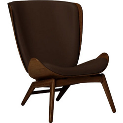 Πολυθρόνα The Reader Hope Leather 5701C5502-11 78x91x105cm Dark Oak Brown