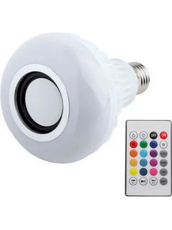 Λάμπα LED Music Bulb Με Διάφορα Χρώματα που Παίζει Μουσική Με Τηλεχειριστήριο
