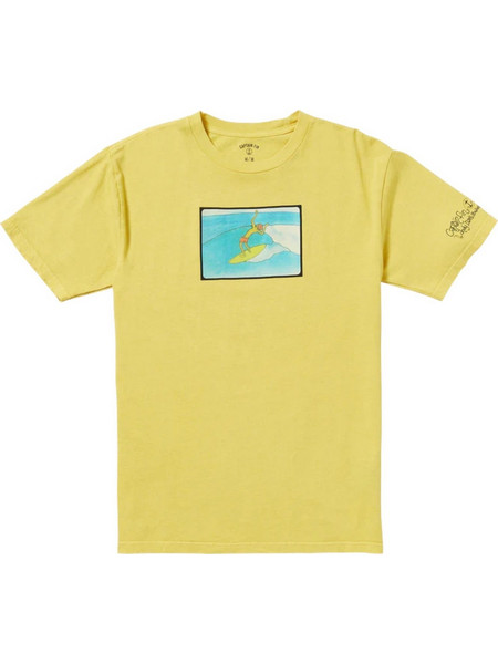 CAPTAIN FIN ADS WHOOOO T-SHIRT MINERAL YELLOW