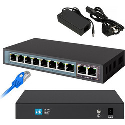 Extralink Ceres Unmanaged L2 Switch με 8 Θύρες Ethernet 100Mbps και 2 SFP θύρες