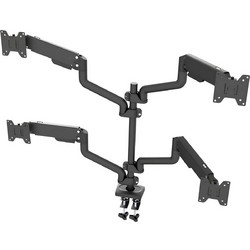 Βάση Γραφείου για 4 Οθόνες Focus Mount (DLB1044) - 14''-32'' Vesa 100x100 - Μαύρο DLB1044