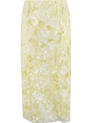 ERMANNO FIRENZE PENCIL WITH TULLE ΦΟΥΣΤΑ D46EO008EZ0-MFA09-LIGHT YELLOW