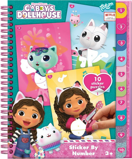 Totum Gabby Sticker By Number Book (TT421028)