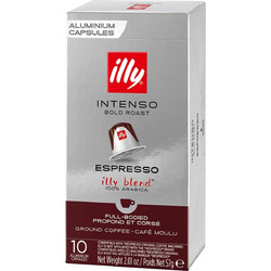 Illy Κάψουλες Espresso Intenso Συμβατές με Μηχανή Nespresso 10τμχ