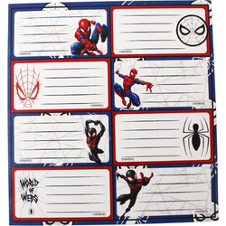 Gim Σχολικές Ετικέτες - Name Labels Spiderman Σετ 16τμχ 777-50246