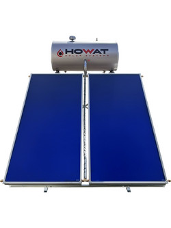 Howat Ηλιακός Θερμοσίφωνας 200lt 4m² Inox Διπλής Ενέργειας