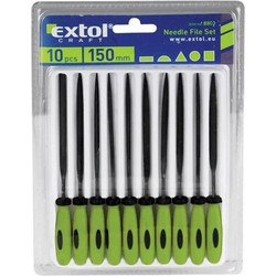 Extol Σετ Λίμες με Πλαστική Λαβή 150mm 10τμχ (8801)