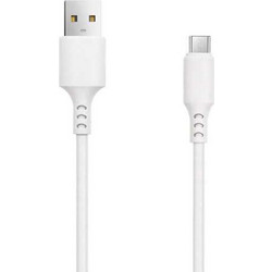 Hoco X20 Regular USB 2.0 to micro USB Cable 2m Λευκό