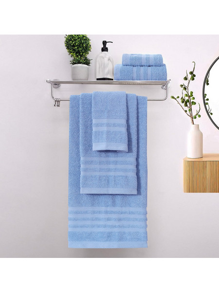Πετσέτες Μπάνιου (Σετ 3τμχ) 100% Βαμβάκι Blanca Sky Blue 500gsm