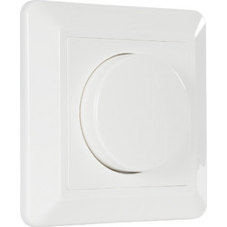 GLOBOSTAR(R) 999-0006 PHASE TRIAC Dimmer Τοίχου AC 100-240V 400W Max IP20 - Rotary Dimming - M8.4xΠ4.5xΥ8.4cm