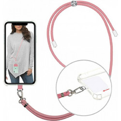 Universal Λουράκι Λαιμού για Κινητά Leewello Lanyard - Ροζ