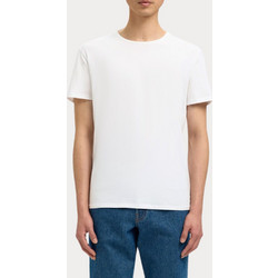 T-SHIRT SELECTED SLHNEWPIMA SS O-NECK TEE BRIGHT WHITE SELECTED