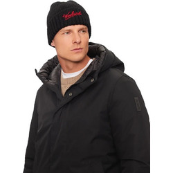 WOOLRICH MERINO WOOL LOGO ΣΚΟΥΦΟΣ CFWOAC0288MRUF0428-100W-BLACK
