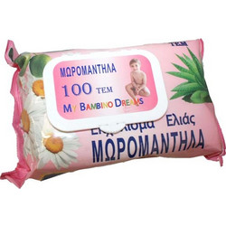 My Bambino Dreams Olive Μωρομάντηλα Χωρίς Οινόπνευμα 100τμχ