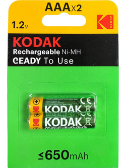 Kodak Rechargeable AAA 650mAh 2τμχ