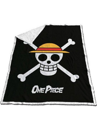 One Piece Coralina Sherpa Skull Blanket 120 x 150 cm Toei Animation - RAC114394
