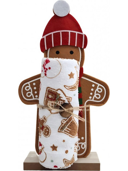 HEINNER HR-DECOXMAS-GING Σετ 2 τεμαχίων (πετσέτα κουζίνας και Διακοσμητικός Gingerman)