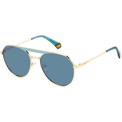 Polaroid Eyewear PLD6211/S/X PEF Ανδρικά Γυαλιά Ηλίου Aviator Μεταλλικά Χρυσά με Μπλε Φακό