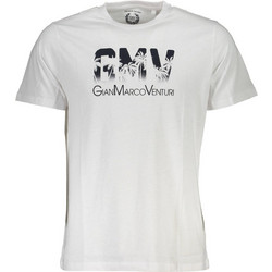 GIAN MARCO VENTURI MEN'S SHORT SLEEVE T-SHIRT WHITE Λευκό
