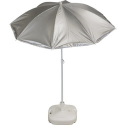 Summer Club Nylon Ομπρέλα Θαλάσσης με UV Προστασία Ασημί 1.8m 18308