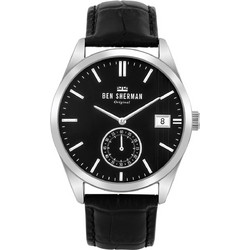 Ben Sherman Spitalfields Heritage Ανδρικό Ρολόι με Μαύρο Δερμάτινο Λουράκι WB039BB