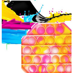 Pop It Παιχνίδι ΑντιΣτρες - Bubble νερομπογιες χρωματισμος οκταγωνο (oem)(bulk)