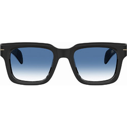 David Beckham DB7100/S 807/F9 Ανδρικά Γυαλιά Ηλίου Τετράγωνα Κοκάλινα Μαύρα με Μπλε Degradee Φακό