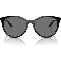 Armani Exchange AX4140S 815887 Γυναικεία Γυαλιά Ηλίου Στρογγυλά Κοκάλινα Μαύρα με Μαύρο Polarized Φακό