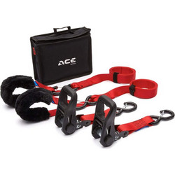 Acebikes Σέτ ιμάντες πρόσδεσης Μοτοσυκλέτας για μεταφορά ratchet Premium Deluxe Pack