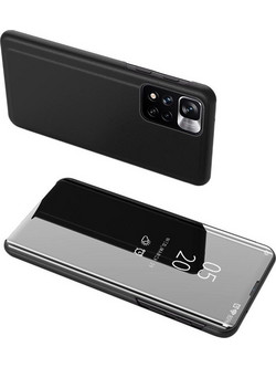 Clear View Case case for Realme 10 flip cover black