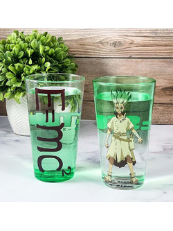 DR STONE - Senku - Pack of 2 450ml glass
