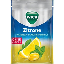 Wick Καραμέλες Λεμόνι & Φυσική Μενθόλη 72gr