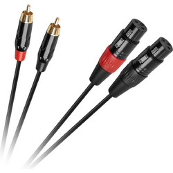 Cabletech DM-2930 Καλώδιο 2x XLR - 2x RCA 1m