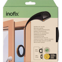 ΑΕΡΟΣΤΟΠ ΛΑΣΤΙΧΟ ΤΥΠΟΥ D ΜΑΥΡΟ 6m INOFIX