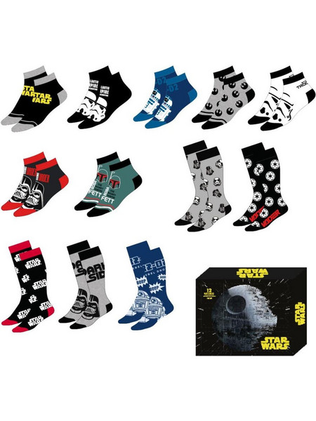Star Wars assorted adult pack 12 socks