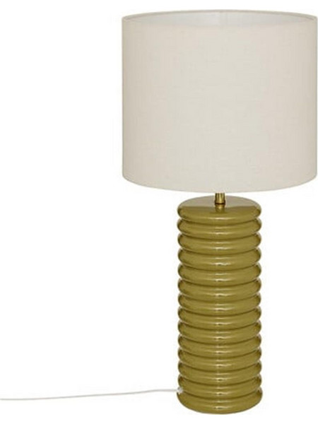 Λάμπα κεραμική λαδί 32,5x69 cm - Plastona