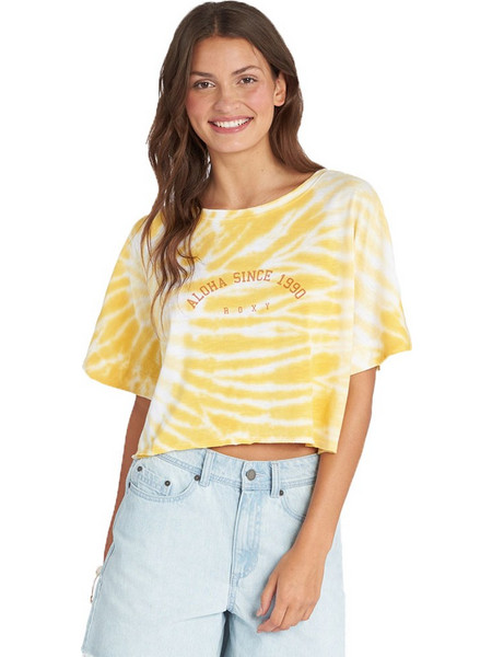 Roxy Γυναικεία κοντομάνικη μπλούζα Aloha Day - Oversized T-Shirt for Women YHV0