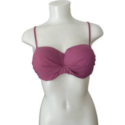 Γυναικείο Strapless Bikini Top σε Σκούρο Μωβ χρώμα Μωβ