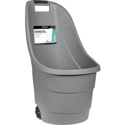 KRAUSMANN ΚΟΥΒΑΔΕΣ ΚΗΠΟΥ ΜΕ ΡΟΔΕΣ 60lt GARDEN - Γκρί
