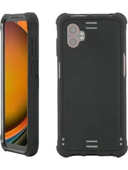 Mobilis Back Cover με Λουράκι Μαύρο (Galaxy XCover7)