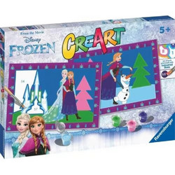 CreArt Junior Canvas: Frozen (Σετ Ζωγραφικής με Αριθμούς)